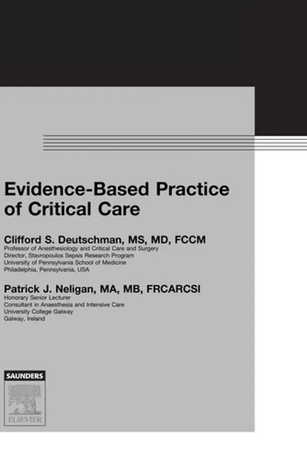 Capa de Evidence-based practice of critical care