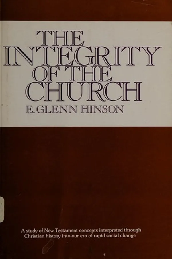Capa de The integrity of the church