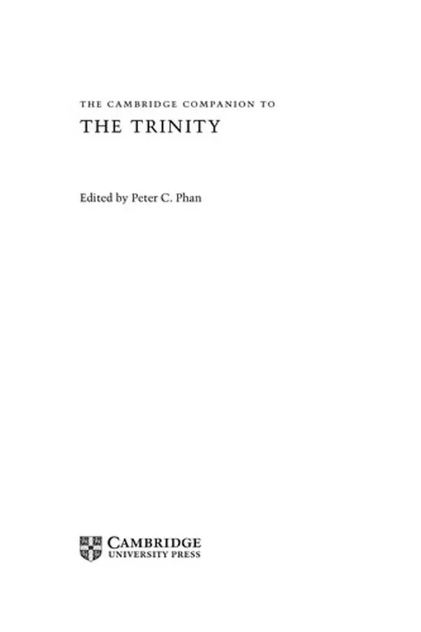 Capa de The Cambridge Companion to the Trinity