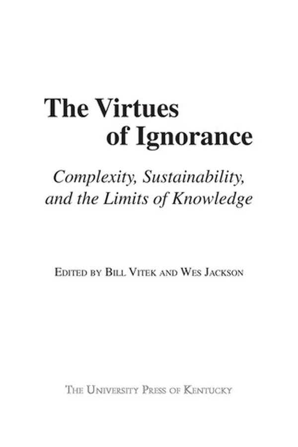 Capa de The virtues of ignorance
