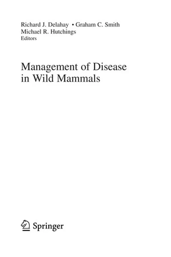 Capa de Management of Disease in Wild Mammals