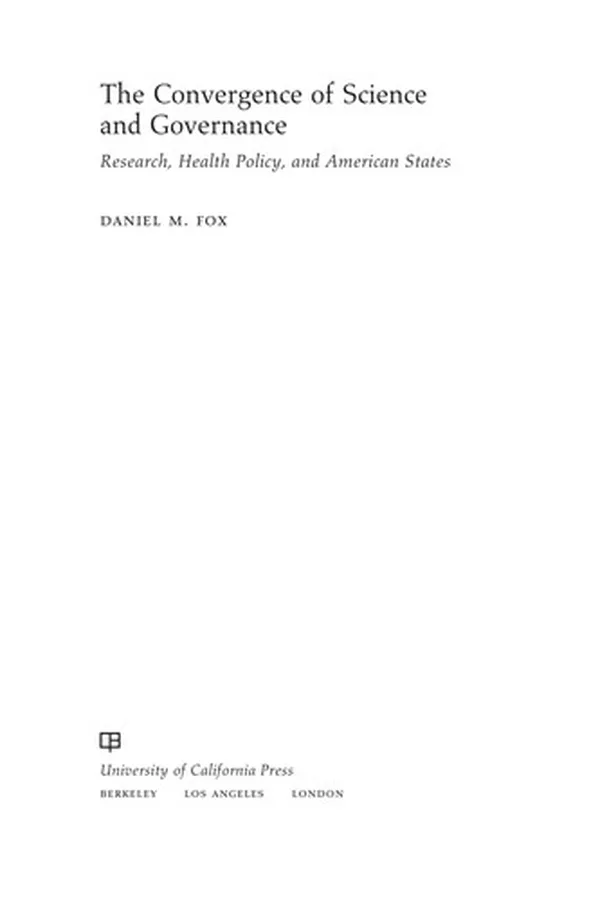 Capa de The convergence of science and governance