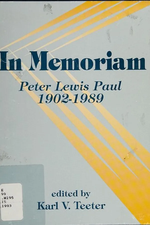 Capa de In memoriam