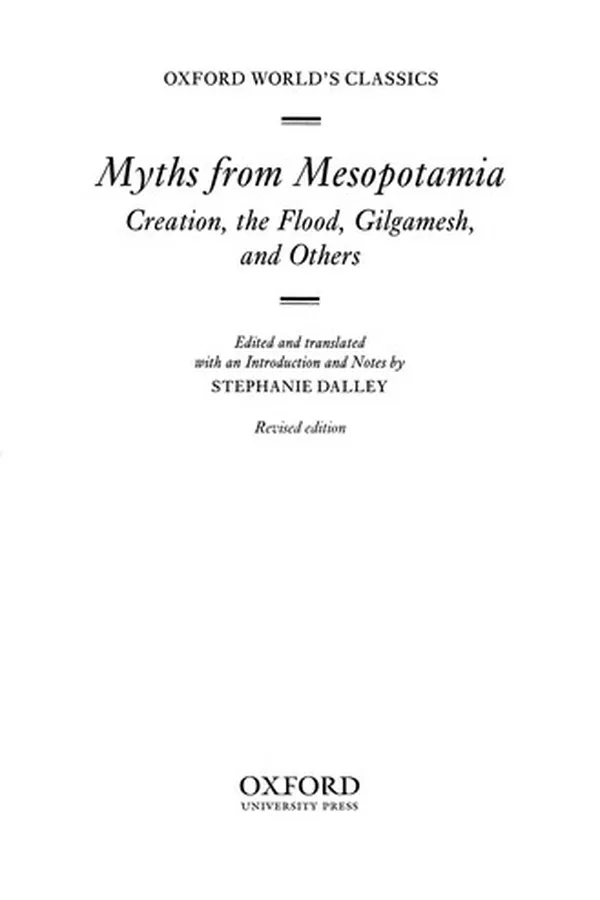Capa de Myths from Mesopotamia