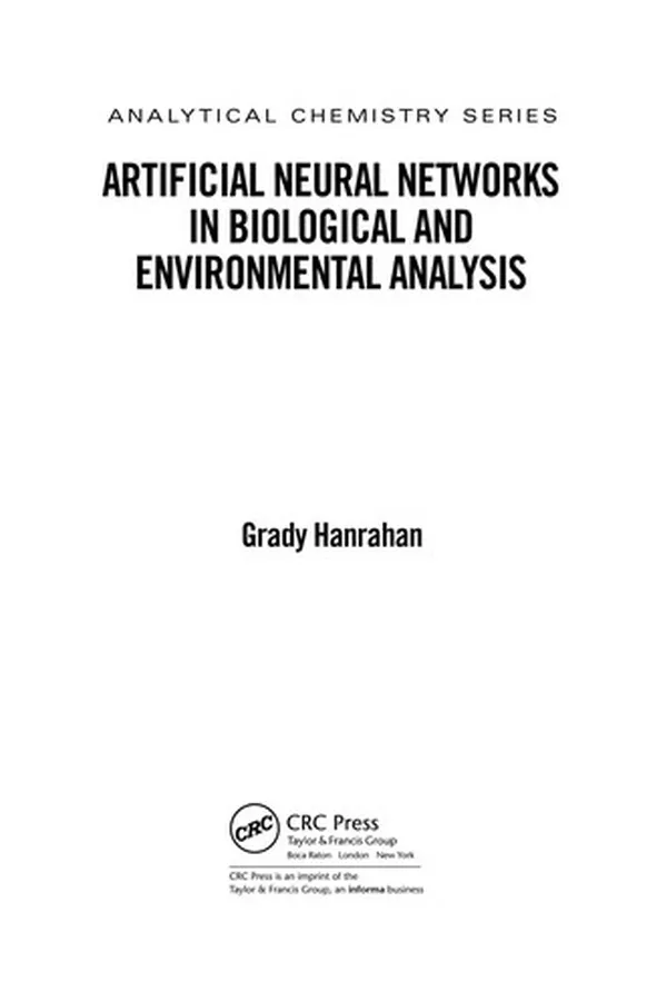 Capa de Artificial neural networks in biological and environmental analysis