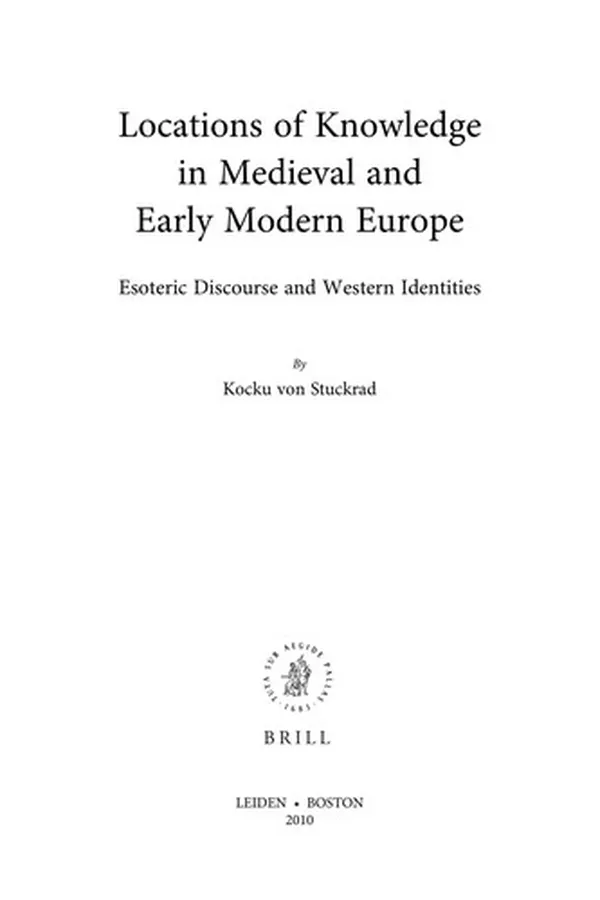 Capa de Locations of knowledge in medieval and early modern Europe