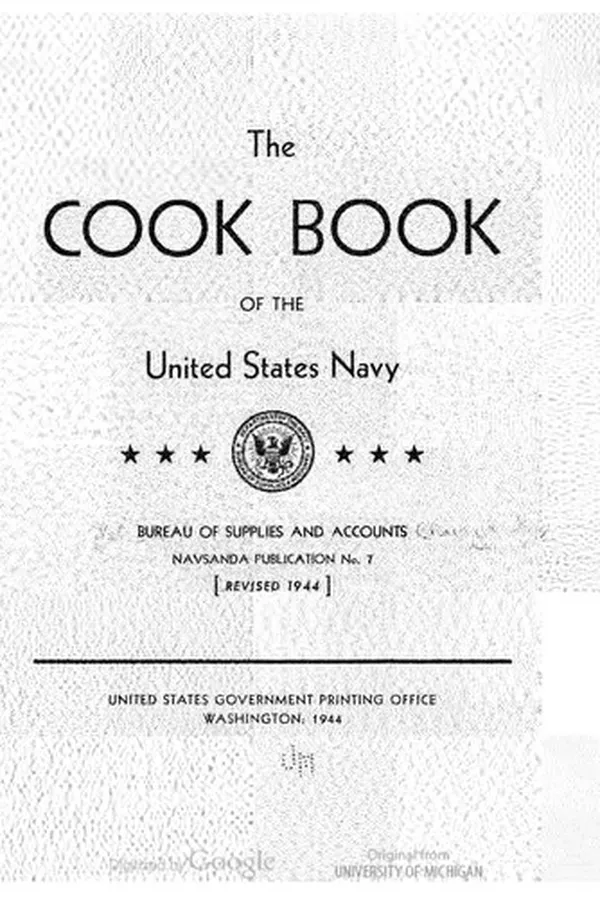 Capa de The Cook Book Of The United States Navy
