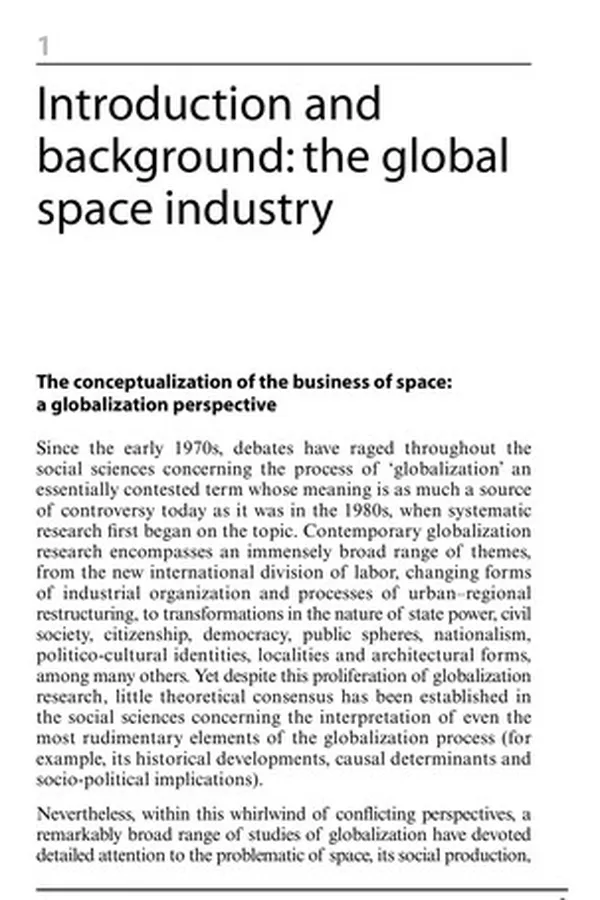 Capa de The business of space