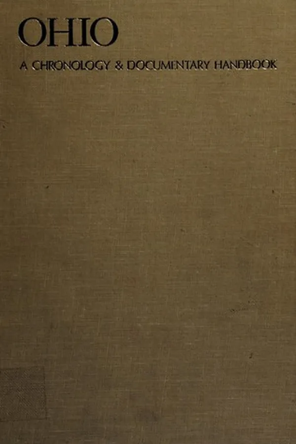 Capa de Chronology and documentary handbook of the State of Ohio