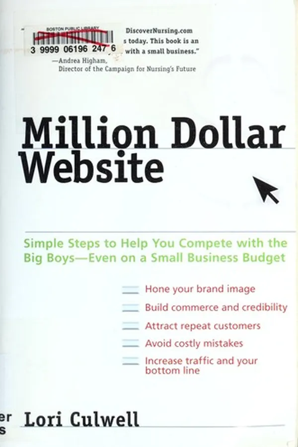 Capa de Million dollar website