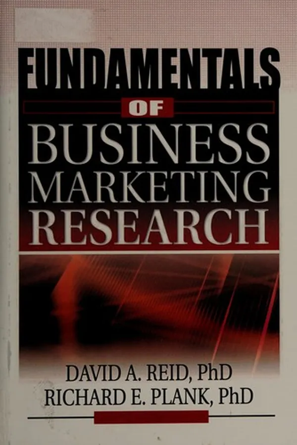 Capa de Fundamentals of business marketing research