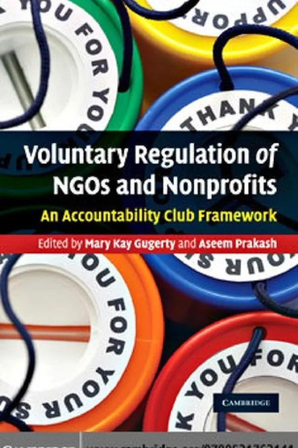 Capa de Voluntary regulation of NGOs and nonprofits