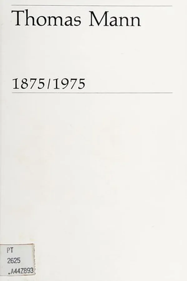 Capa de Thomas Mann