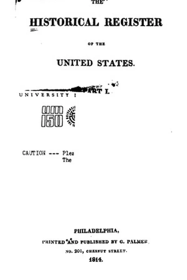 Capa de The Historical register of the United States