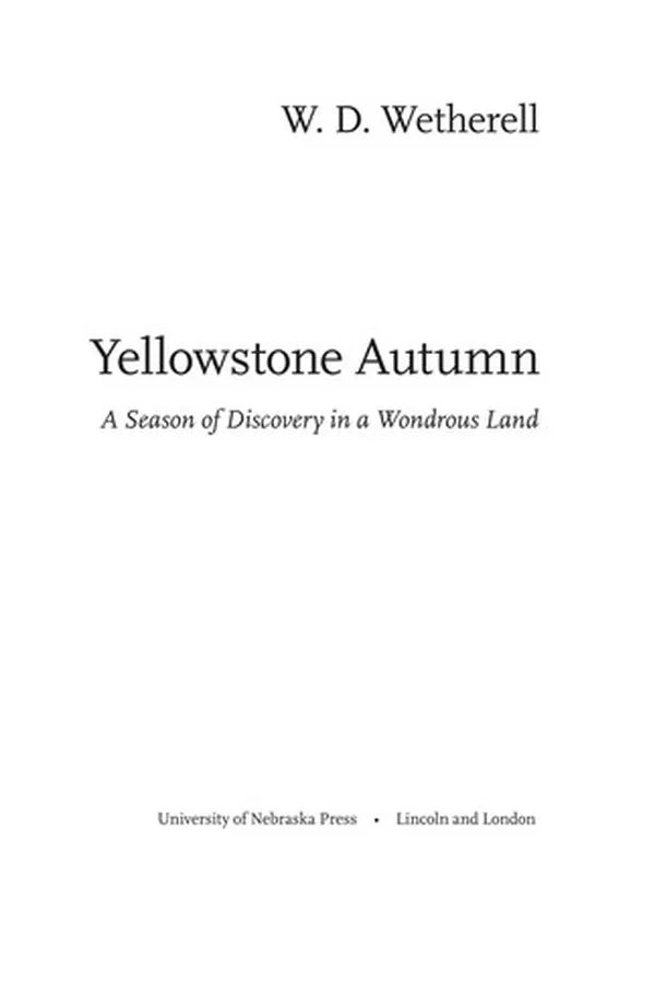 Cover of Yellowstone autumn