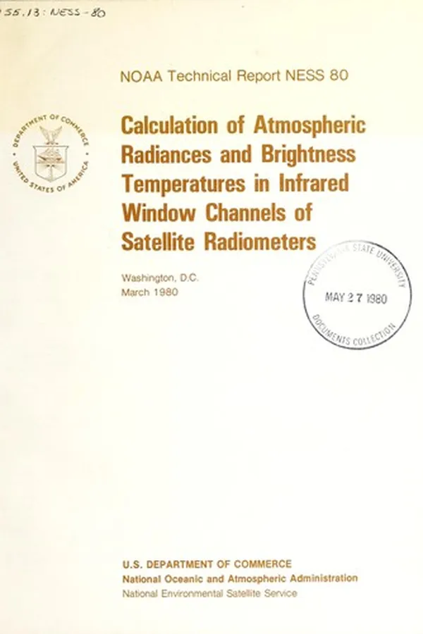 Capa de Calculation of atmospheric radiances and brightness temperatures in infrared window channels of satellite radiometers