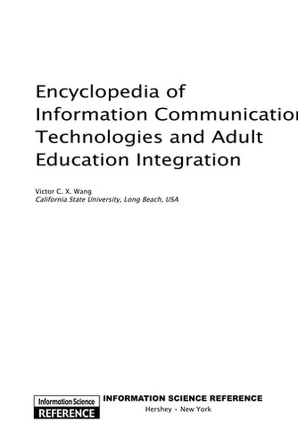 Capa de Encyclopedia of information communication technologies and adult education integration