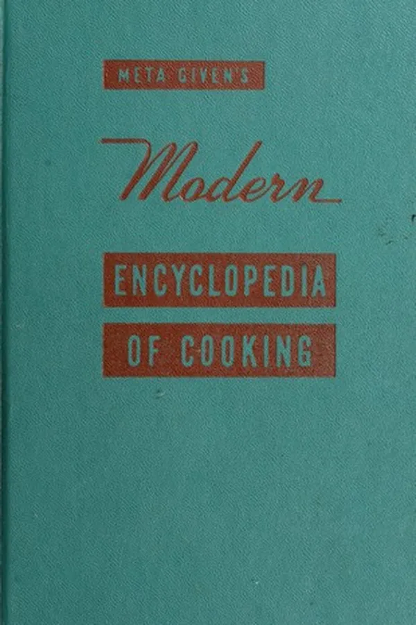 Capa de Modern encyclopedia of cooking