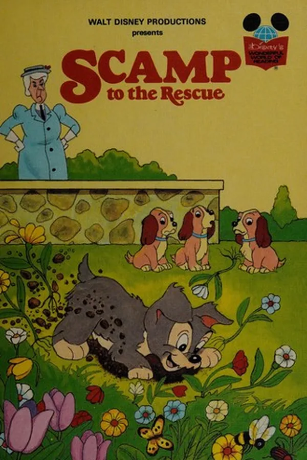 Capa de Walt Disney Productions presents Scamp to the rescue