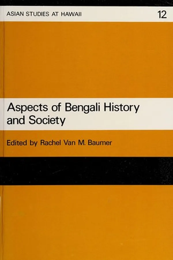 Capa de Aspects of Bengali history and society