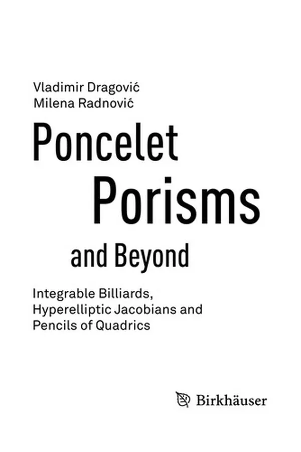 Cover of Poncelet Porisms and Beyond