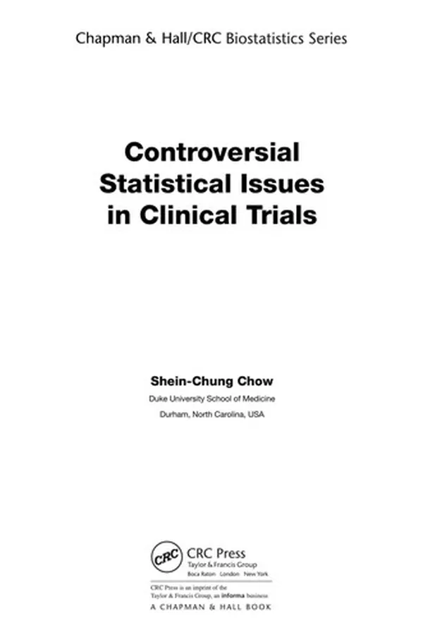Capa de Controversial statistical issues in clinical trials