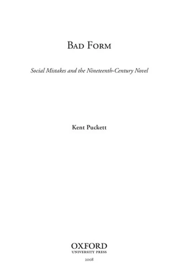 Capa de Bad form