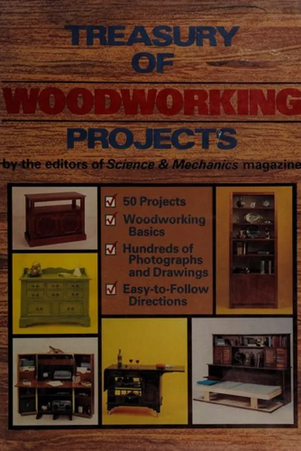 Capa de Treasury of woodworking projects