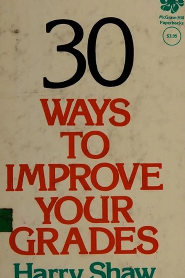 Capa de 30 ways to improve your grades