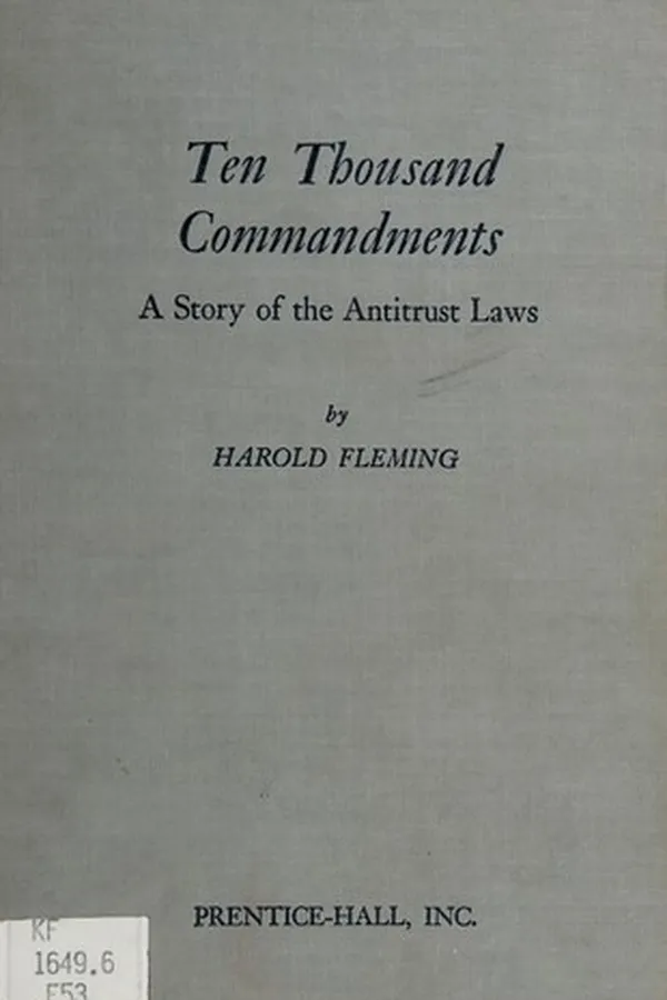 Cover of Ten thousand commandments