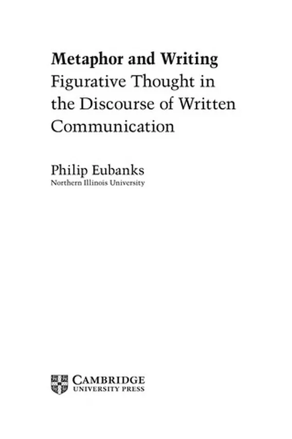 Capa de Metaphor and writing