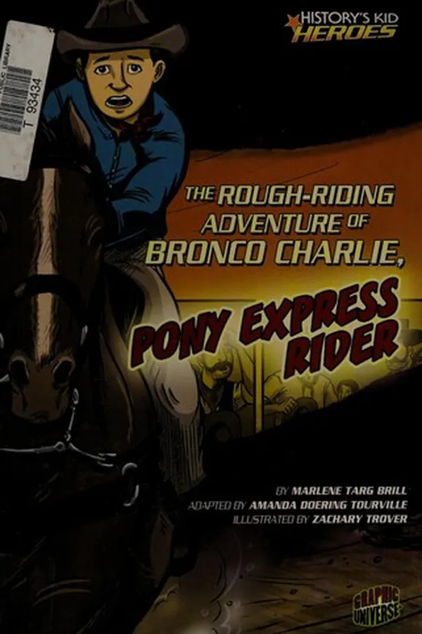 Capa de The rough-riding adventure of Bronco Charlie, Pony Express rider