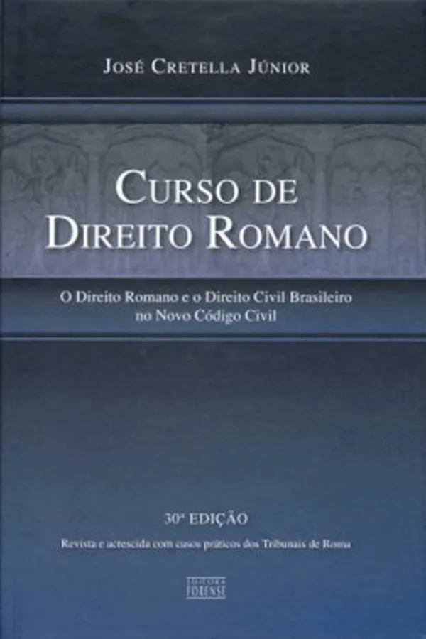 Capa de Curso de Direito Romano