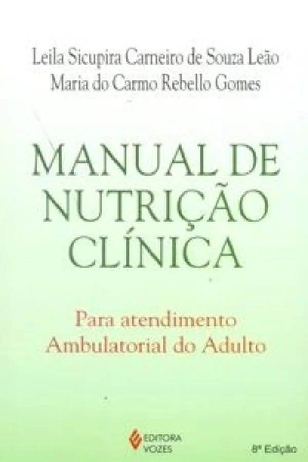 Capa de Manual de Nutrição Clínica
