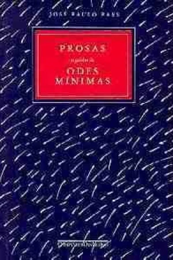 Capa de Prosas Seguidas de Odes Mínimas