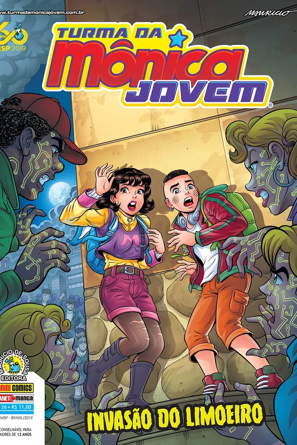 Capa de Turma da Mônica Jovem #136