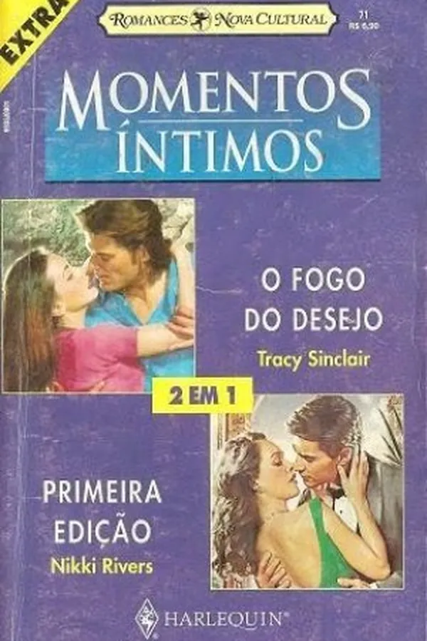 Capa de O Fogo do Desejo  /   Primeira Edição