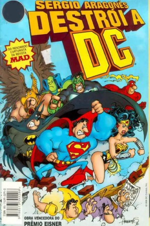 Capa de Sérgio Aragonés destrói a DC
