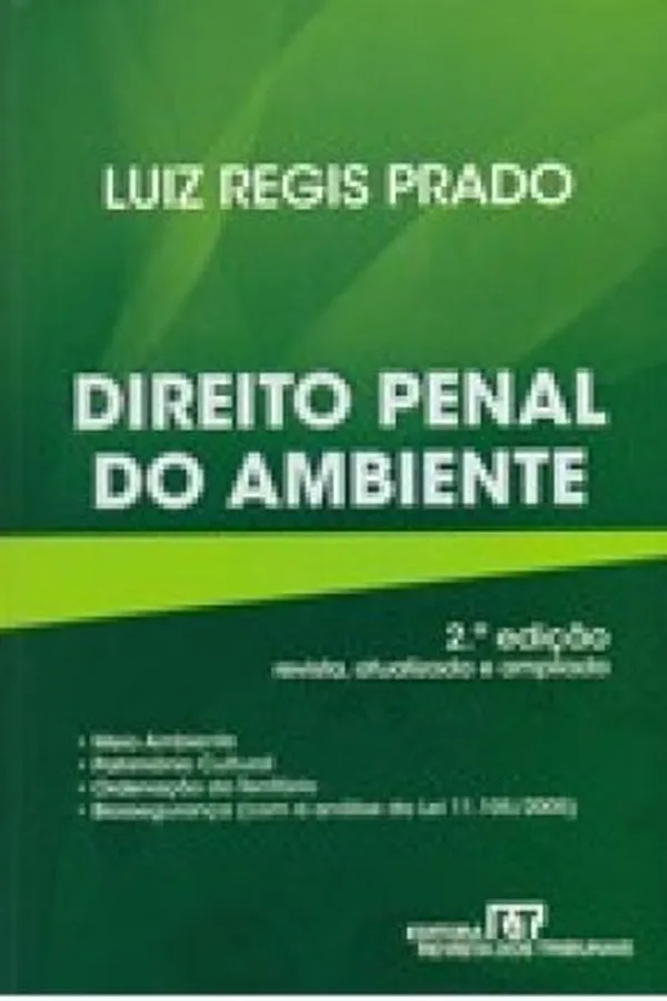 Capa de Direito Penal do Ambiente
