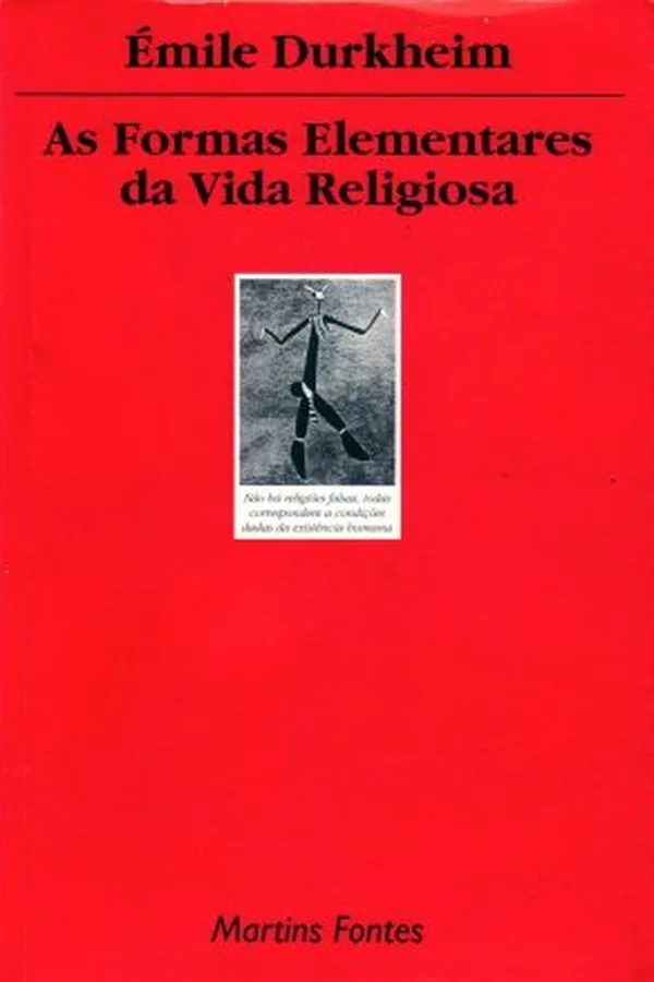 Capa de As formas elementares da vida religiosa