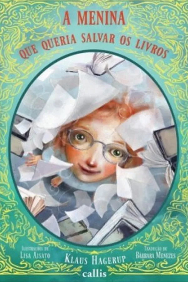 Capa de A menina que queria salvar os livros