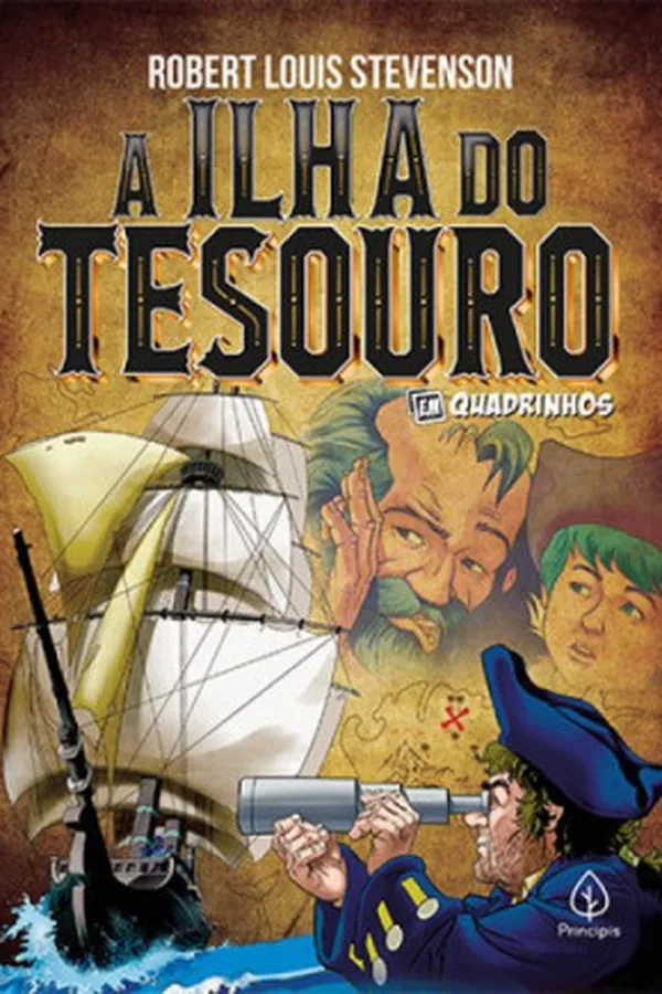 Capa de A Ilha do Tesouro Em Quadrinhos
