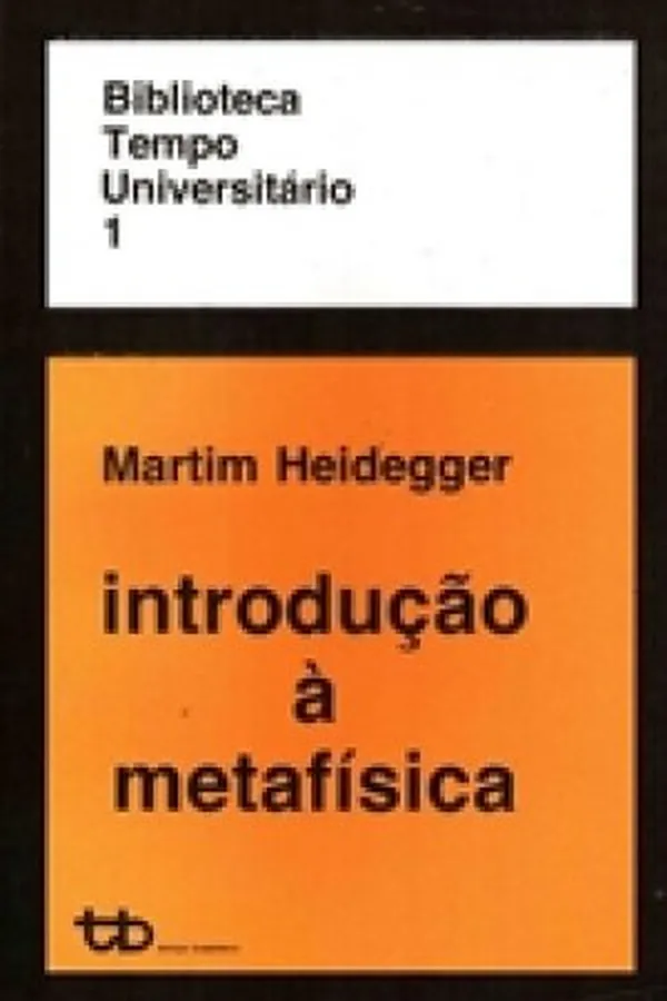 Capa de Introdução à metafísica
