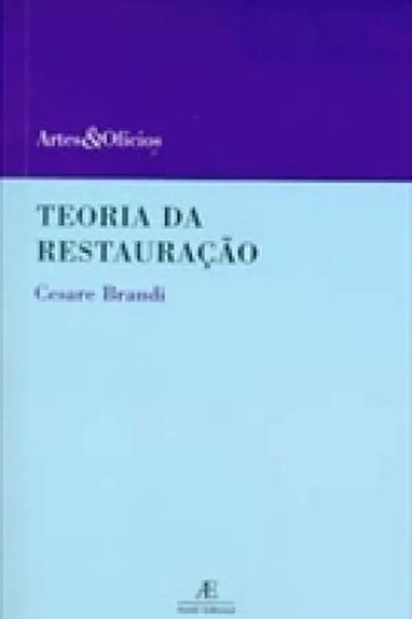 Capa de Teoria da Restauração