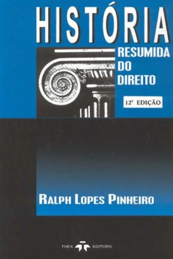 Capa de História Resumida do Direito