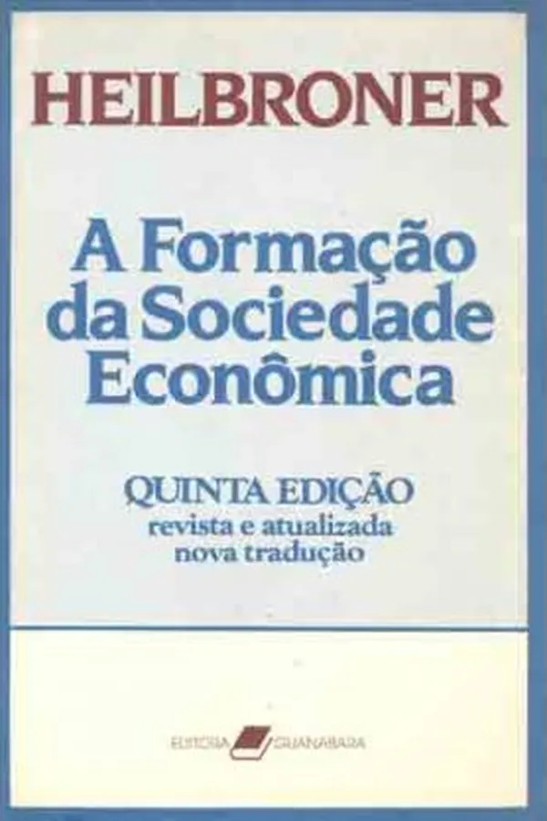Cover of A Formação da Sociedade Econômica