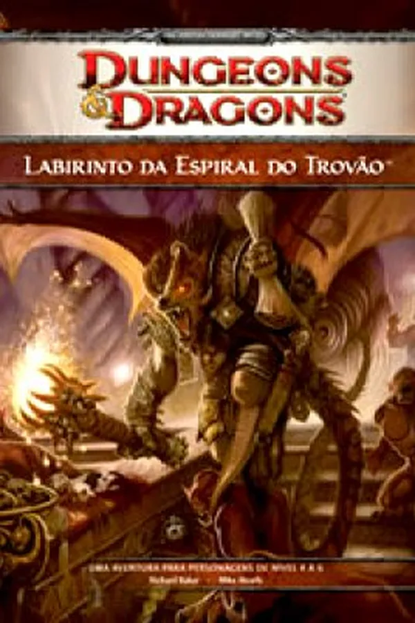 Capa de Dungeons & Dragons Labirinto da Espiral do Trovão