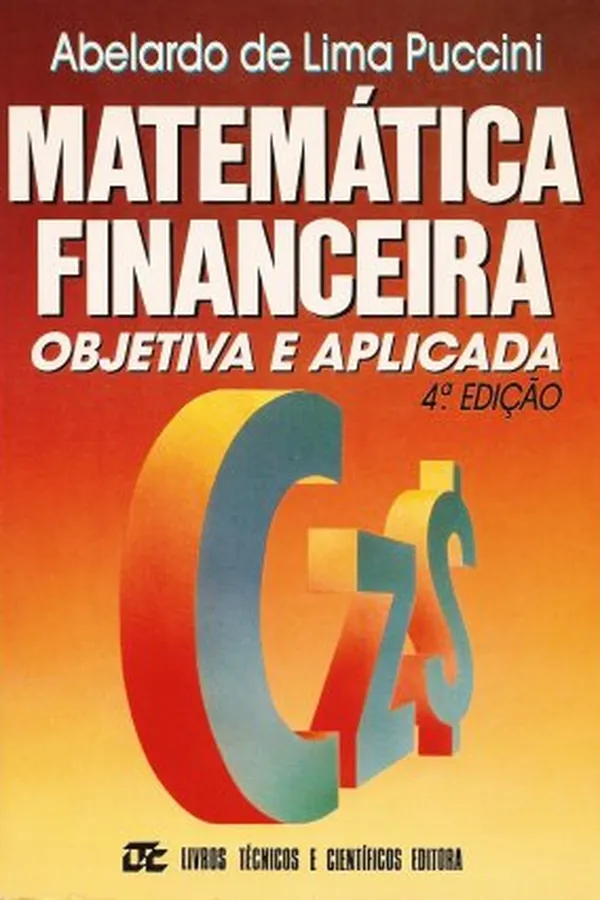 Capa de Matemática Financeira: objetiva e aplicada