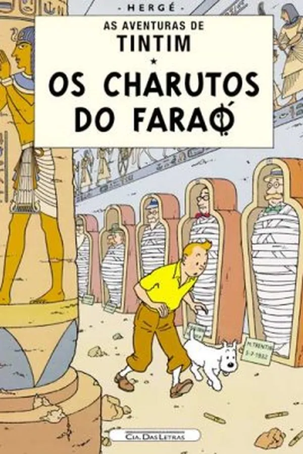 Capa de As Aventuras de Tintim: Os Charutos do Faraó