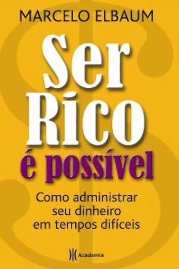 Capa de Ser Rico é Possível